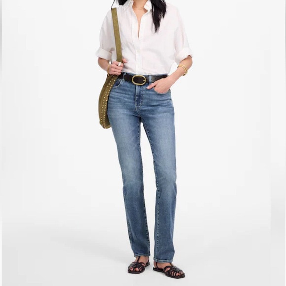 Madewell Stovepipe High Rise Straight Leg Denim Jeans Casual Normcore Preppy 26 - Picture 7 of 11